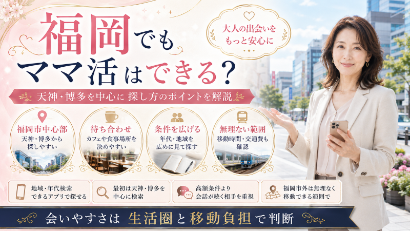 福岡でママ活できる？