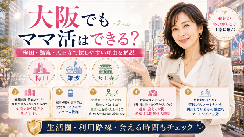 大阪でママ活はできる？
