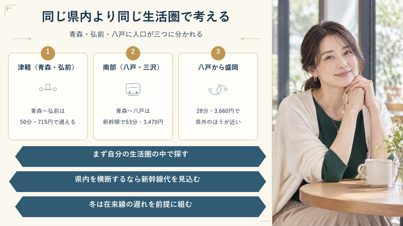 同じ県内より同じ生活圏で考える