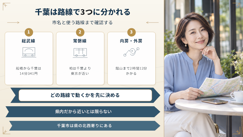 千葉のママ活は路線で3つに分かれる