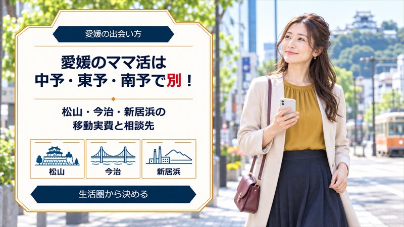 愛媛のママ活は中予・東予・南予で別！特急の移動実費とThreadsの紹介を避ける理由