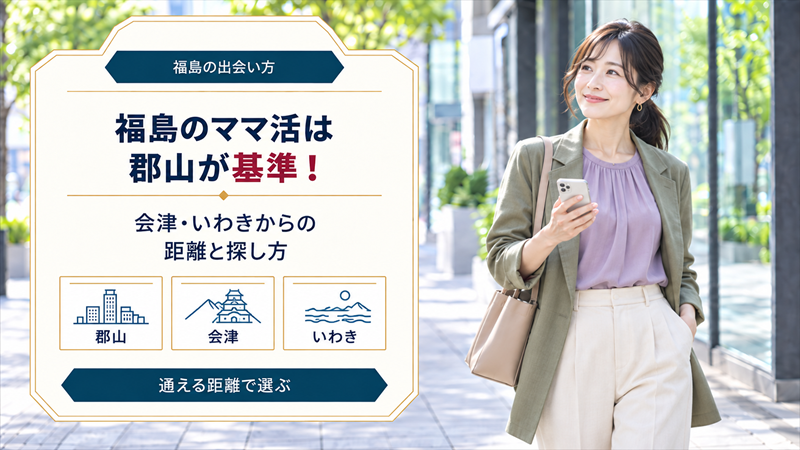 福島のママ活は郡山が基準！会津・いわきからの距離と探し方