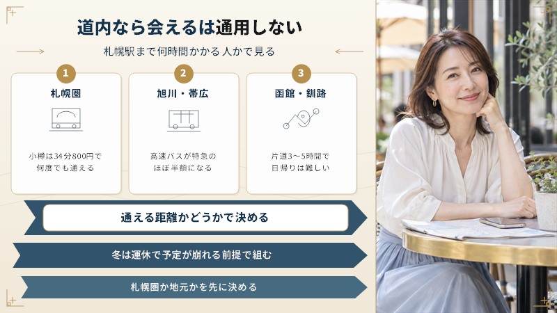 北海道のママ活は「道内なら会える」が通用しない