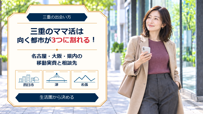 三重のママ活は向く都市が3つに割れる！名古屋と大阪の移動実費と相談先