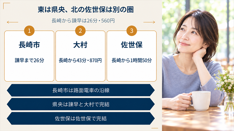 長崎市と佐世保は別の圏