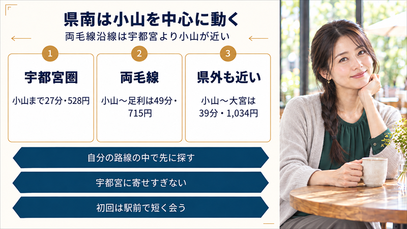 県南は小山を中心に動く