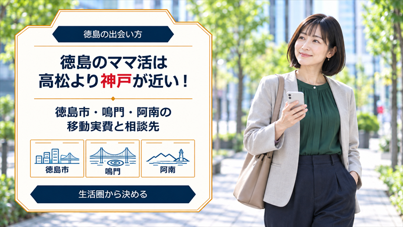 徳島のママ活は高松より神戸が近い！高速バスの移動実費と県警・民間の24時間窓口