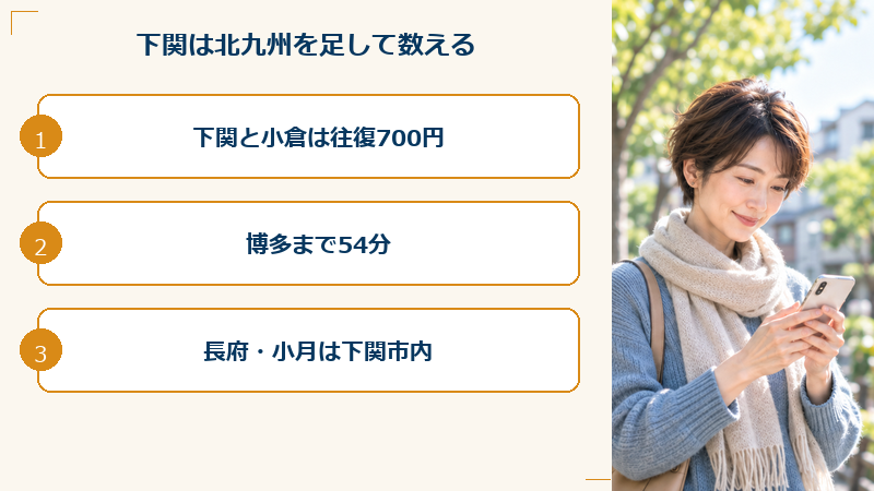 下関は北九州を足して数える